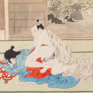 Murasaki Shuku 村崎宿久: 'Shunga - Mirror of the Four Seasons', Edo, 19th C. — 照片 8