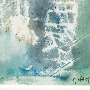 Nam Kwan (Korea, 1911-1990): Compositie, aquarel op papier, gedat. 1974 — foto 3