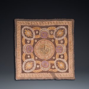 Nappe en broderie au fil métallique, empire ottoman, la Turquie, 19ème — photo 1