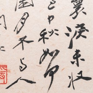 Navolger van Zhang Daqian 張大千 (1898-1983): 'Chinese schone' en 'Orchidee', inkt en kleur op papier — foto 6