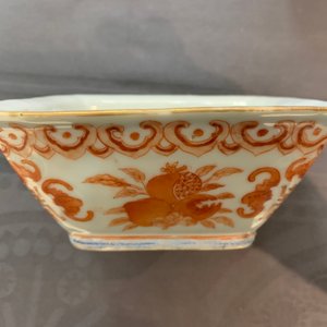 Negen Chinese famillle rose kommen, 19e eeuw — foto 17