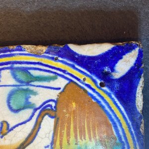 Negen polychrome majolica medaillontegels, Antwerpen of Middelburg, 2e helft 16e eeuw — foto 15