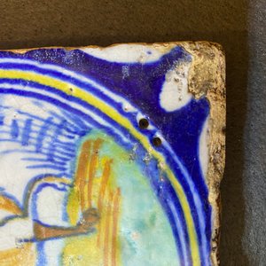 Negen polychrome majolica medaillontegels, Antwerpen of Middelburg, 2e helft 16e eeuw — foto 29