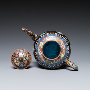 Negen stukken Chinees cloisonné, 19/20e eeuw — foto 12