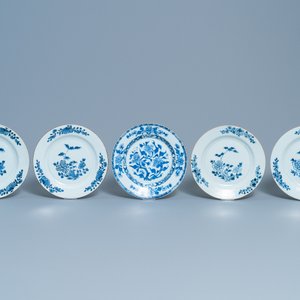 Negentien Chinese blauw-witte borden, Qianlong — foto 2