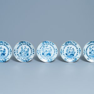 Negentien Chinese blauw-witte borden, Qianlong — foto 6
