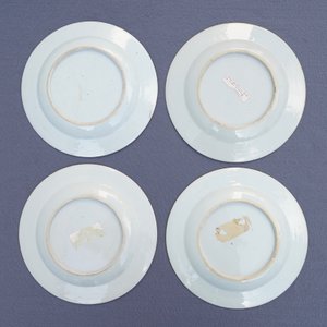 Neuf assiettes en porcelaine de Chine grisaille et de style Imari, Yongzheng/Qianlong — photo 9