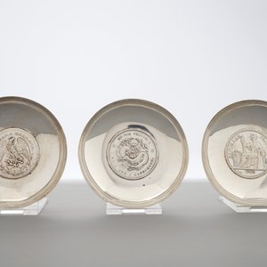 Neuf bols aux pièces de monnaie en argent, marque de Wang Hing, Chine, 19/20ème — photo 6