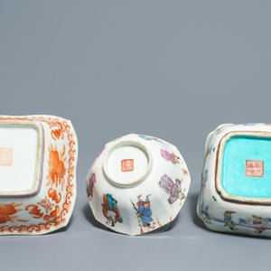 Neuf bols en porcelaine de Chine famille rose, 19ème — photo 11