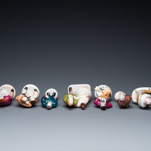 Neuf personnages en porcelaine russe d'après 'Les âmes mortes' et 'L'inspecteur du gouvernement' de Gogol, Lomonosov, 20ème — photo 6