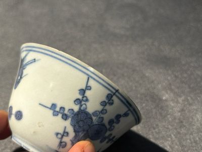 Neuf pièces en porcelaine de Chine en bleu et blanc provenant d'épaves, Wanli et postérieur — photo 10