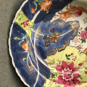 Neuf pièces en porcelaine de Chine famille rose à décor 'Feuille de tabac', Qianlong — photo 28
