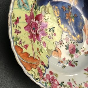 Neuf pièces en porcelaine de Chine famille rose à décor 'Feuille de tabac', Qianlong — photo 30