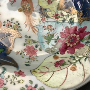 Neuf pièces en porcelaine de Chine famille rose à décor 'Feuille de tabac', Qianlong — photo 41