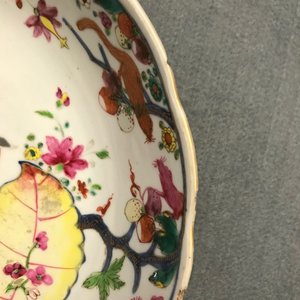 Neuf pièces en porcelaine de Chine famille rose à décor 'Feuille de tabac', Qianlong — photo 9