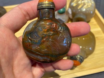 Neuf tabatières en agate, Chine, 19/20ème — photo 14