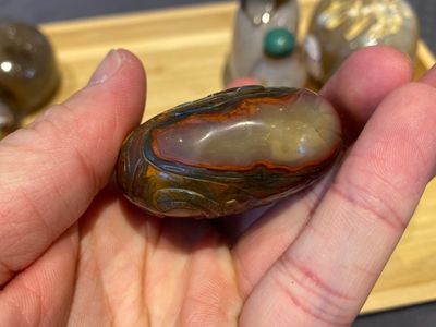 Neuf tabatières en agate, Chine, 19/20ème — photo 16