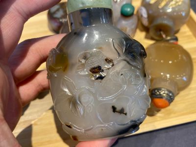 Neuf tabatières en agate, Chine, 19/20ème — photo 5