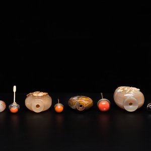 Neuf tabatières en agate, Chine, 19/20ème — photo 6