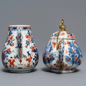 Neuf vases miniatures en porcelaine de Chine bleu et blanc et deux pièces en 'Amsterdams bont', Kangxi et après — photo 11