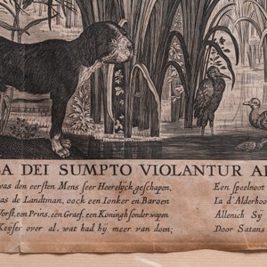 Nicolaes de Bruyn (1571-1656, after): 'Adam and Eve deceived by the snake', engraving on paper, ca. 1652 — photo 6