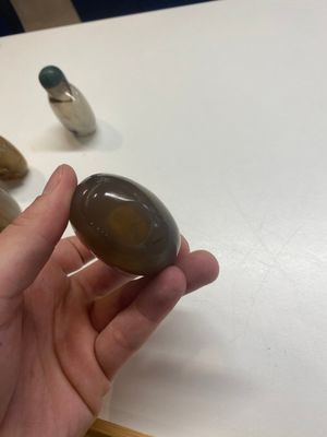 Nine Chinese agate snuff bottles, 19/20th C. — 照片 15
