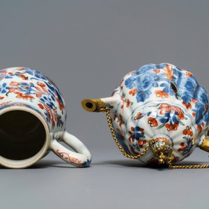 Nine Chinese blue and white miniature vases, an 'Amsterdams bont' teapot and a milk jug, Kangxi and later — photo 14