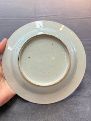 Nine Chinese blue and white plates with figural design, 18th C. — 照片 12