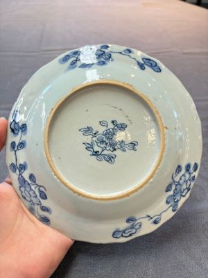 Nine Chinese blue and white plates with figural design, 18th C. — 照片 2