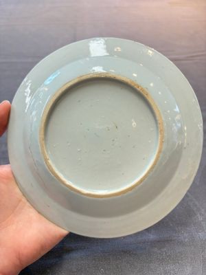 Nine Chinese blue and white plates with figural design, 18th C. — 照片 6