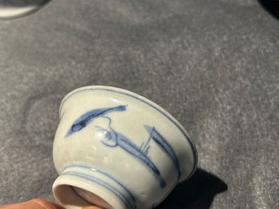 Nine Chinese blue and white shipwreck porcelain wares, Wanli and later — 照片 22