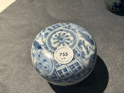 Nine Chinese blue and white shipwreck porcelain wares, Wanli and later — 照片 3