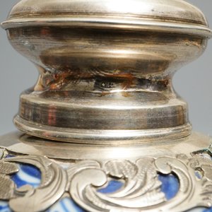 Nine Chinese blue and white silver-mounted vases, Kangxi — photo 11