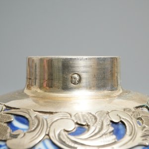 Nine Chinese blue and white silver-mounted vases, Kangxi — photo 12