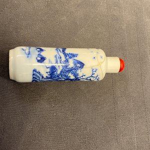 Nine Chinese blue and white snuff bottles, 19/20th C. — 照片 22