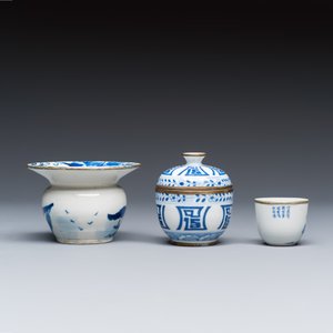 Nine Chinese blue and white wares for the Southeast Asian market, including Bleu de Hue — photo 19