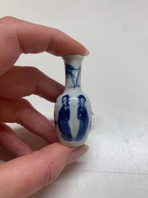 Nine Chinese blue and white wares, Kangxi and later — photo 54