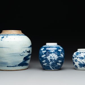 Nine Chinese blue and white wares, Kangxi and later — photo 4