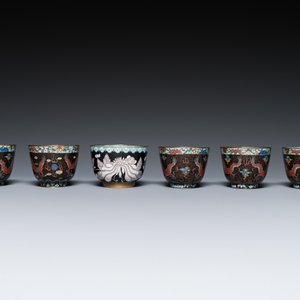Nine Chinese cloisonné wares, 19/20th C. — 照片 4