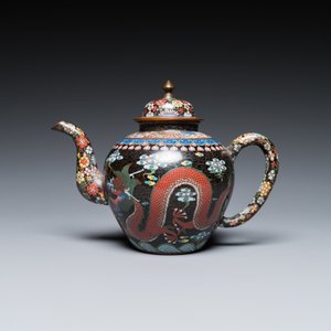 Nine Chinese cloisonné wares, 19/20th C. — 照片 8