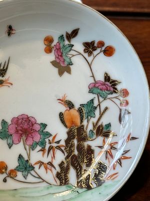 Nine Chinese famille rose cups and eight saucers, Yongzheng/Qianlong — 照片 38