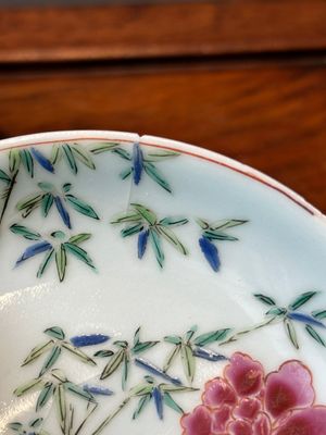 Nine Chinese famille rose cups and eight saucers, Yongzheng/Qianlong — 照片 45