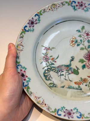 Nine Chinese famille rose plates with floral design, Qianlong — photo 10