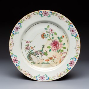 Nine Chinese famille rose plates with floral design, Qianlong — photo 4