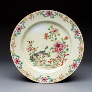 Nine Chinese famille rose plates with floral design, Qianlong — photo 6