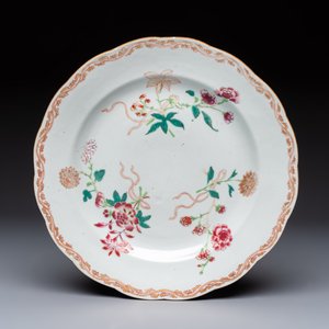 Nine Chinese famille rose plates with floral design, Qianlong — photo 8