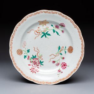 Nine Chinese famille rose plates with floral design, Qianlong — photo 10