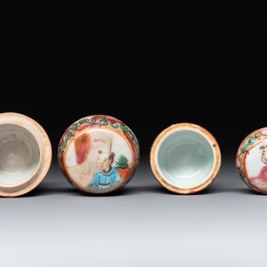 Nine Chinese famille rose wares, 19/20th C. — 照片 16