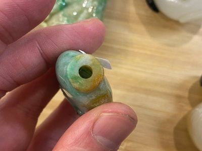 Nine Chinese jade, glass and hardstone snuff bottles, 19/20th C. — photo 20