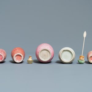 Nine Chinese monochrome and flambé-glazed snuff bottles, 19/20th C. — photo 9